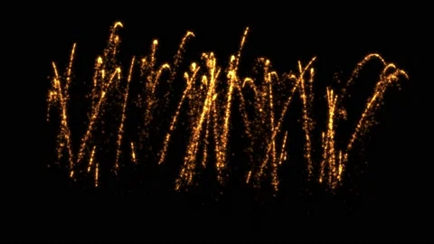Yellow rockets fly up. 3 in 1 Stock Footage 139154205