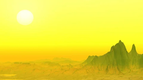 Yellow rocky desert 스톡 동영상 33422701