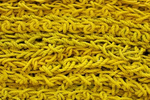 Yellow Rope Stack Stock Photos