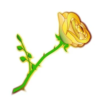 The Yellow Rose Of Texas Stock Illustration