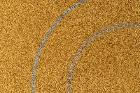 Yellow rough wall texture with a dividing strip Stock Photos