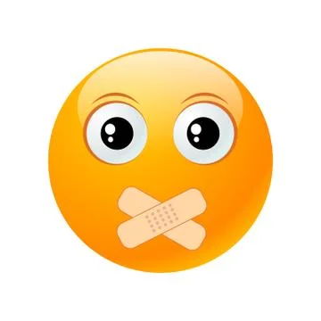 Yellow round emoticon Stock Illustration