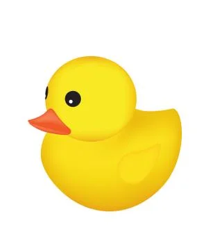 Yellow rubber duck Stock Illustration