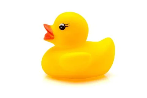 Yellow rubber duck Stock Photos