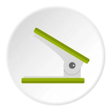 Yellow ruler icon circle Stock Illustration