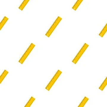 Yellow ruler pattern seamless Illustrazione stock