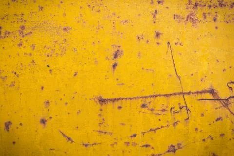 Yellow Rusted Background Stock Photos
