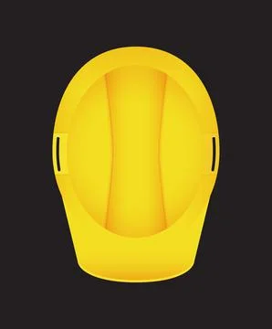 Yellow safety construction helmet. Vector Illustration EPS10 Stock Illustration