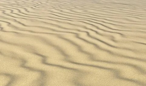 Yellow sand on beach with waves under day sun light closeup Stock-Illustration