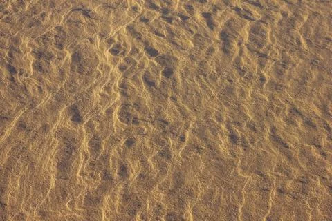 Yellow sand surface. Stock Photos