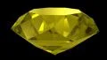 Yellow sapphire gemstone gem stone spinning wedding background loop 4K 4k or 4k+ Resolution
