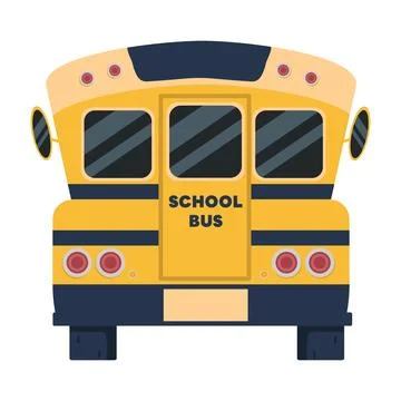 Yellow School Bus back to school Stock Illustration
