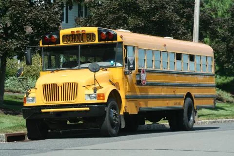 Yellow schoolbus Stock Photos