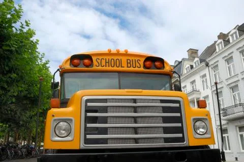 Yellow schoolbus Foto stock