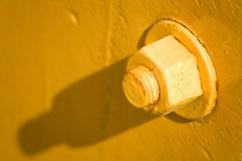 Yellow screw Stock Photos