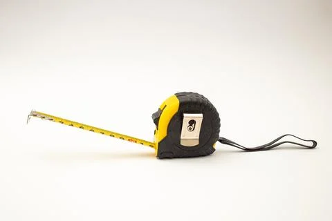 Yellow screwdriver on white background . Stock Photos