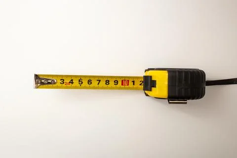 Yellow screwdriver on white background . Stock Photos