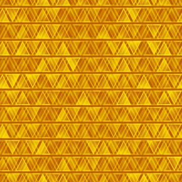 Yellow seamless abstract triangles background Stock Illustration