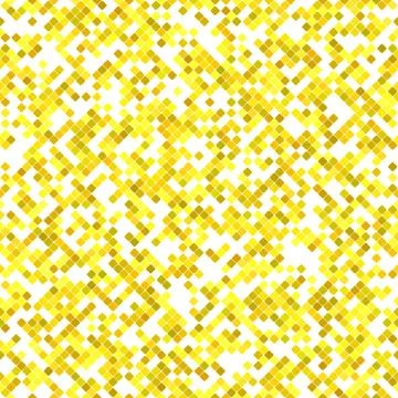 Yellow seamless diagonal square pattern background design Stock Illustration