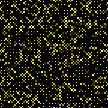 Yellow seamless dot pattern background - vector design Illustrazione stock