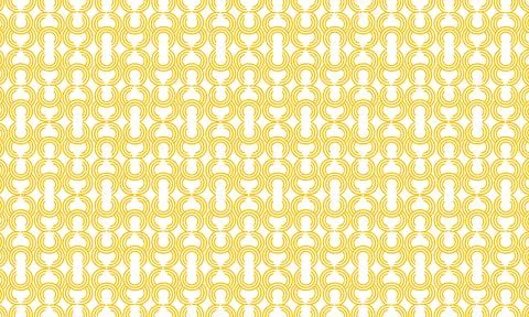 Yellow Seamless Geometric Pattern with Repeating Abstract Linear Decorative.. 스톡 일러스트