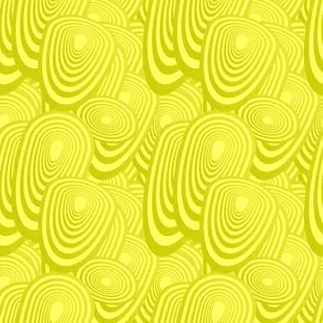 Yellow seamless oval pattern background Stock Illustration