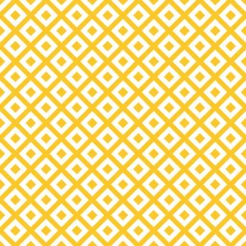 Yellow seamless pattern with white squares Stock Illustration