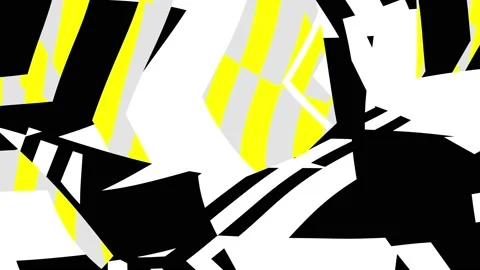 Yellow Seamless Prickly Scraps Background. Sharp Angular Shapes on Monochro.. Stock Footage 223548992