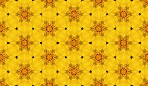 Yellow seamless texture with floral pattern. Yellow seamless pattern Stock Illustration