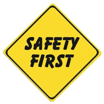 Yellow security signs with a black border Stock Illustration