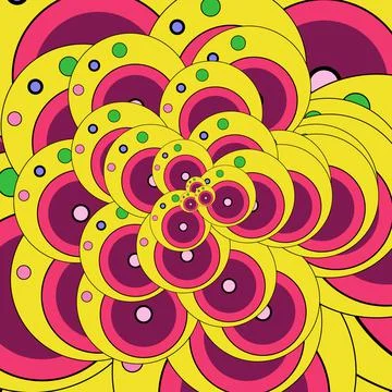 Yellow semicircle Stock Illustration