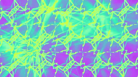 Yellow shapes changing form on a purple background Stock Footage 134283441