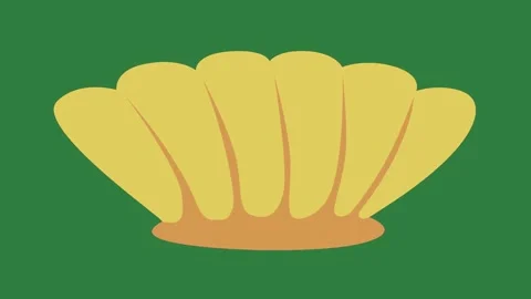 Yellow shell on composition motion colorful scene elements emotion depth Stock Footage 335147411