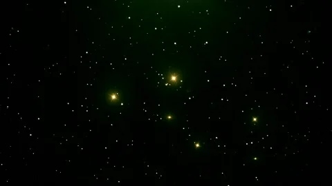 Yellow shimmering dots on a dark background, mockup Stock Footage 163349170