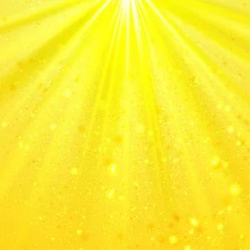 Yellow shining light top magic abstract Stock Illustration