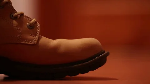 Yellow shoes Stock Footage 69995697