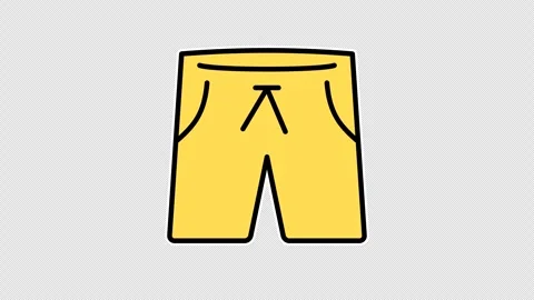 Yellow shorts 스톡 동영상 335399100