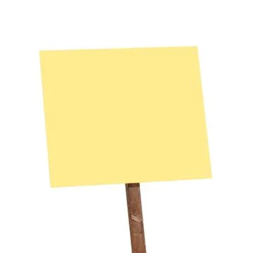 Yellow sign Stock Photos
