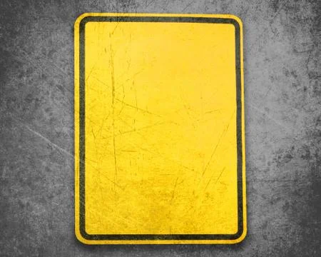 Yellow Sign Stock Photos