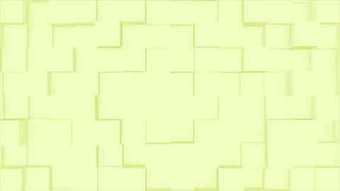 Yellow simple and elegant 3d squares geometrical futuristic background  Stock Footage 307671358