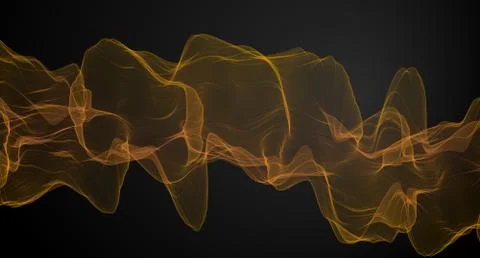 Yellow sinister smoke background. Stock Illustration