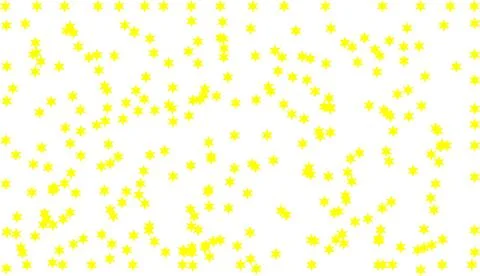 Yellow six pointed stars pattern, scattered star shapes on white, decorativ.. 스톡 일러스트