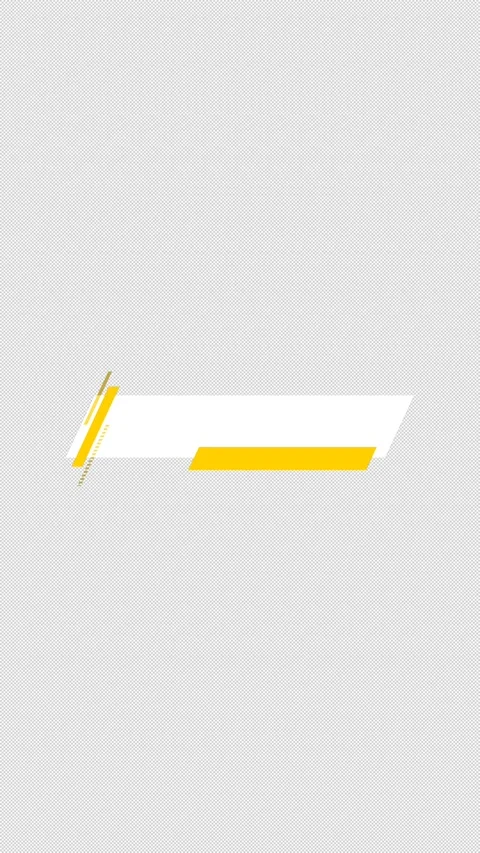 Yellow Slanted Lower Third Banner Animation on Transparent Background Video stock 339168896