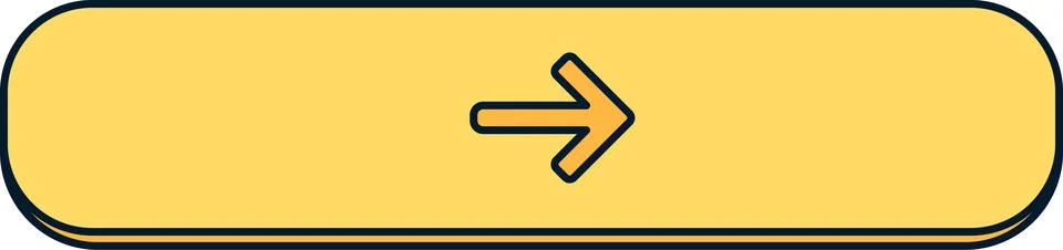 Yellow Slider Switch With Arrow Direction Symbol Stock Illustration