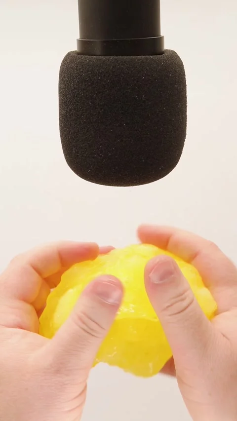 Yellow slime with pieces of cubes. Stock Footage 253467359