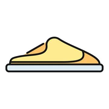 Yellow slipper vector illustration for home comfort Stock Illustration