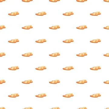 Yellow slippers creating seamless summer footwear pattern Stock Illustration