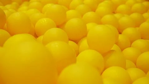 Yellow Small Balls Stock Photos