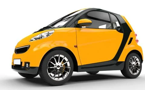 Yellow Small Car - Close Up イラスト素材