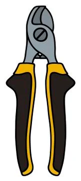 Yellow small clippers Stock Illustration